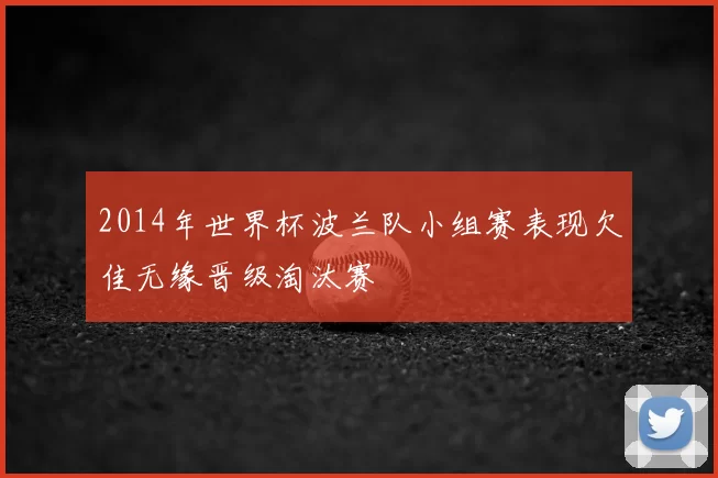 2014年世界杯波兰队小组赛表现欠佳无缘晋级淘汰赛